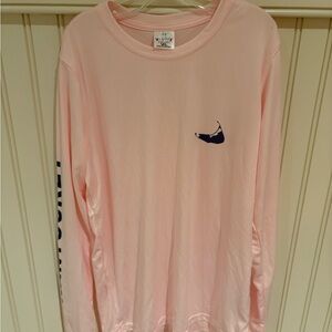 Pink Long Sleeve Rashguard with Nantucket island